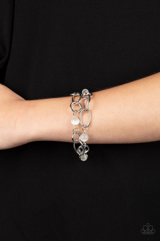 Delightfully Daydreamy - White Bracelet