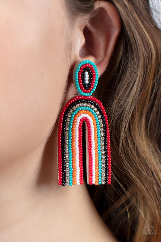 Rainbow Remedy - Multi Seed Bead Earring