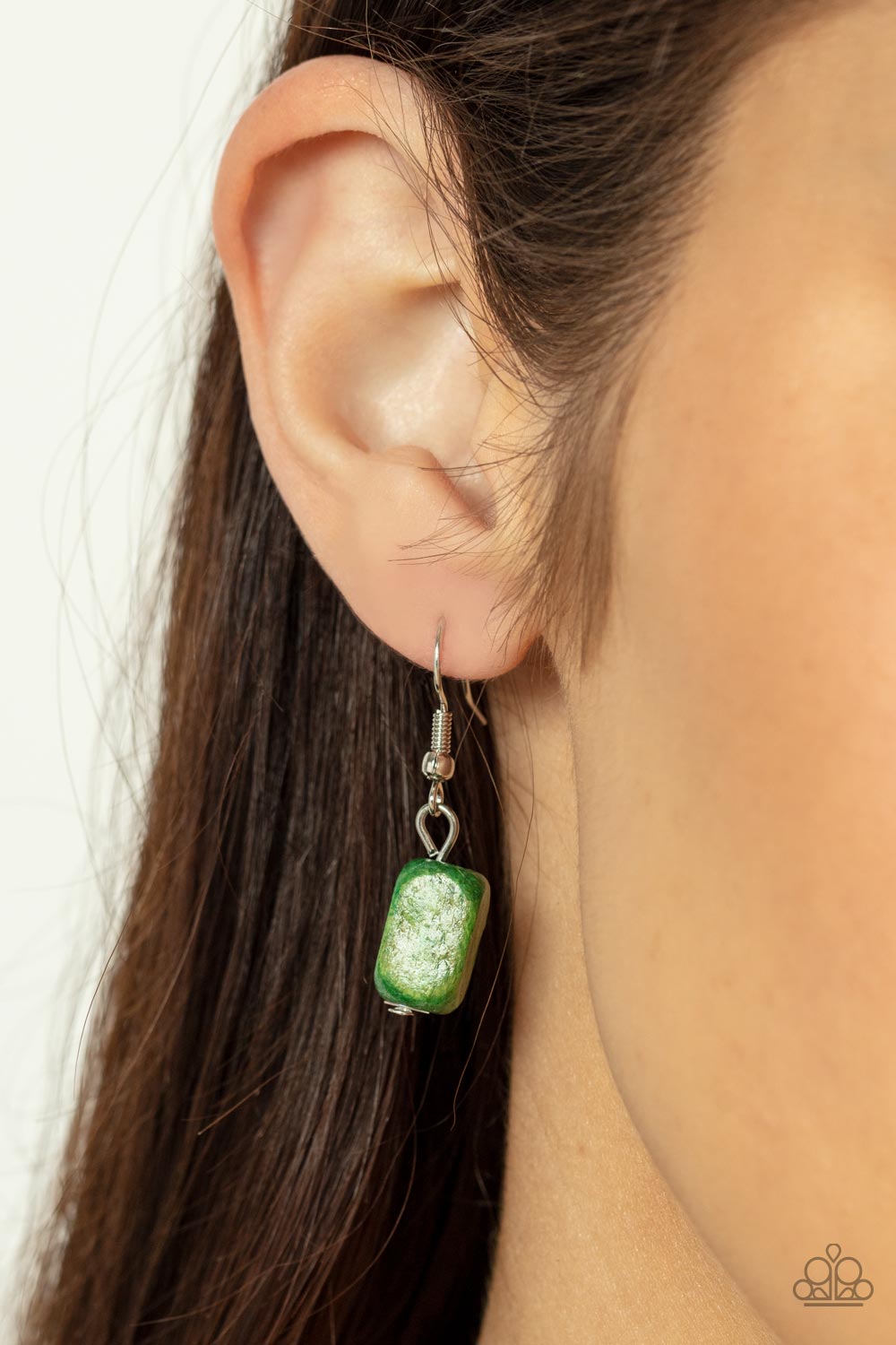 Bermuda Bellhop - Green Wood Necklace