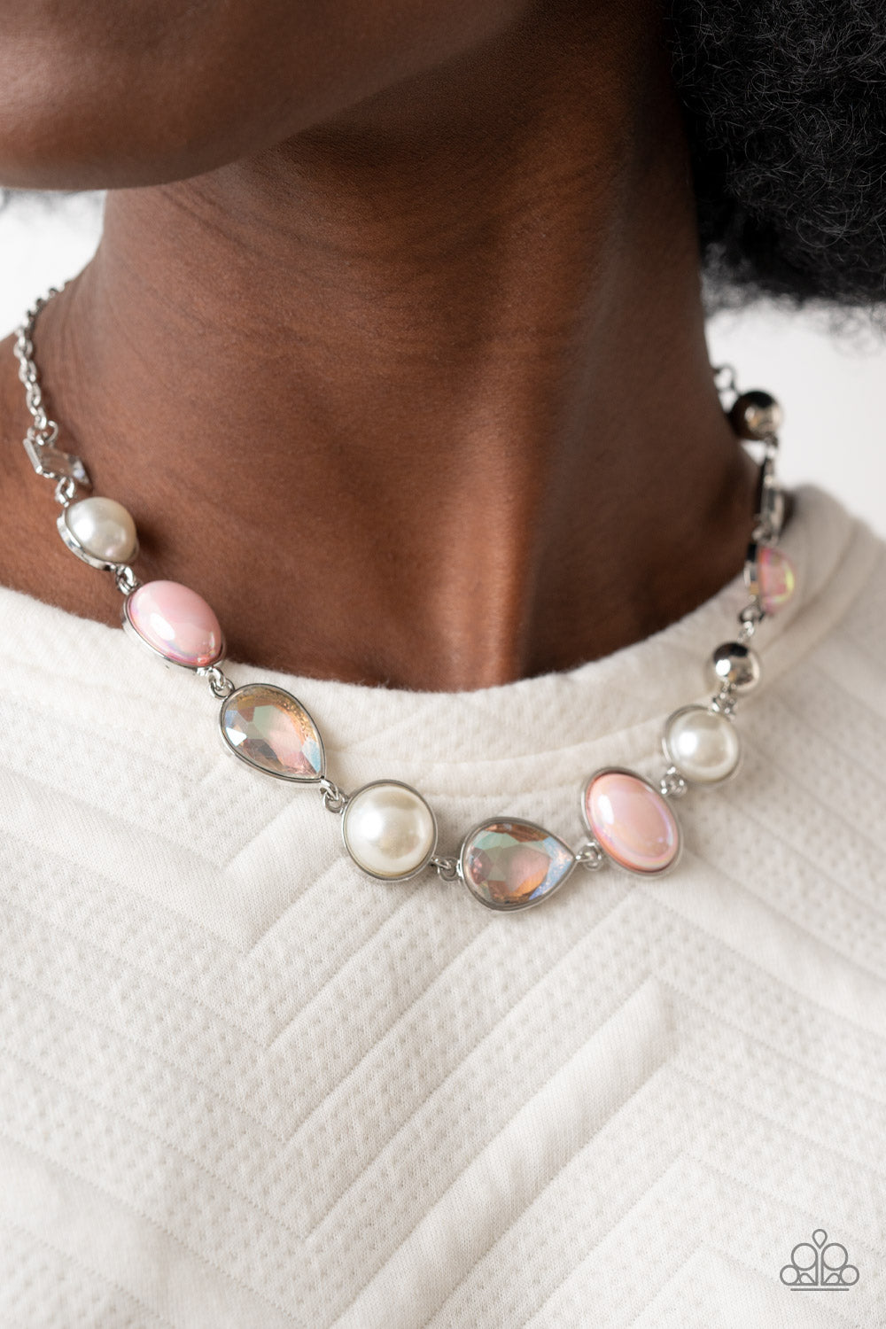 Nautical Nirvana - Pink Necklace & Bracelet Set