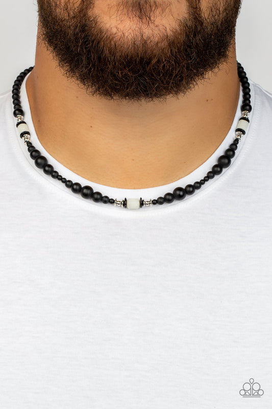 Stone Synchrony - White Urban Necklace