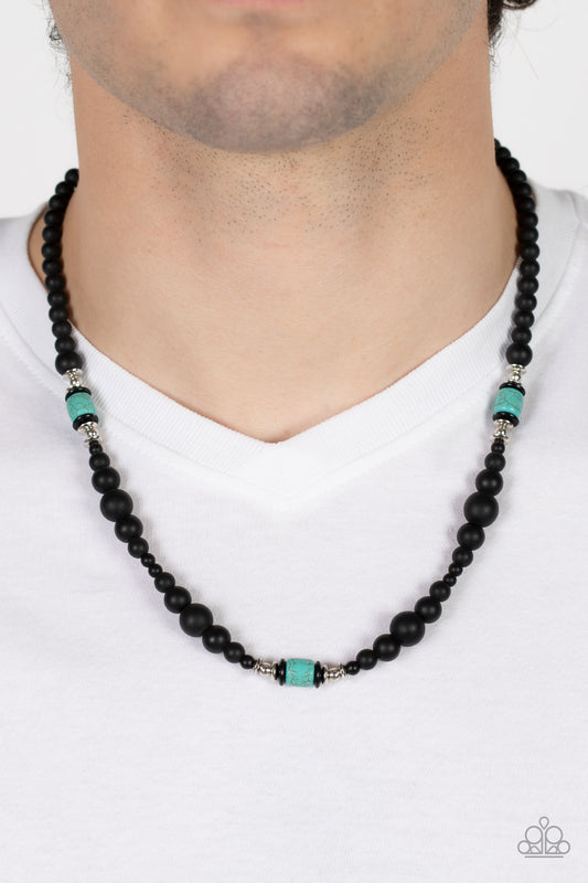 Stone Synchrony - Blue Urban Necklace