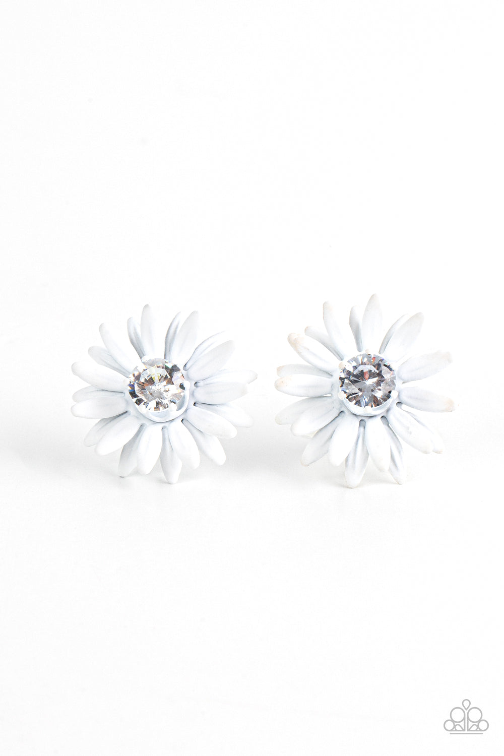 Sunshiny DAIS-y - White Earring