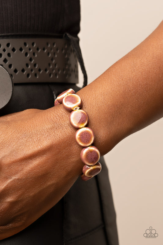 Earthy Entrada - Brown Bracelet