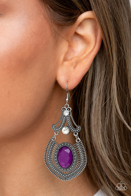 Panama Palace - Purple Earring