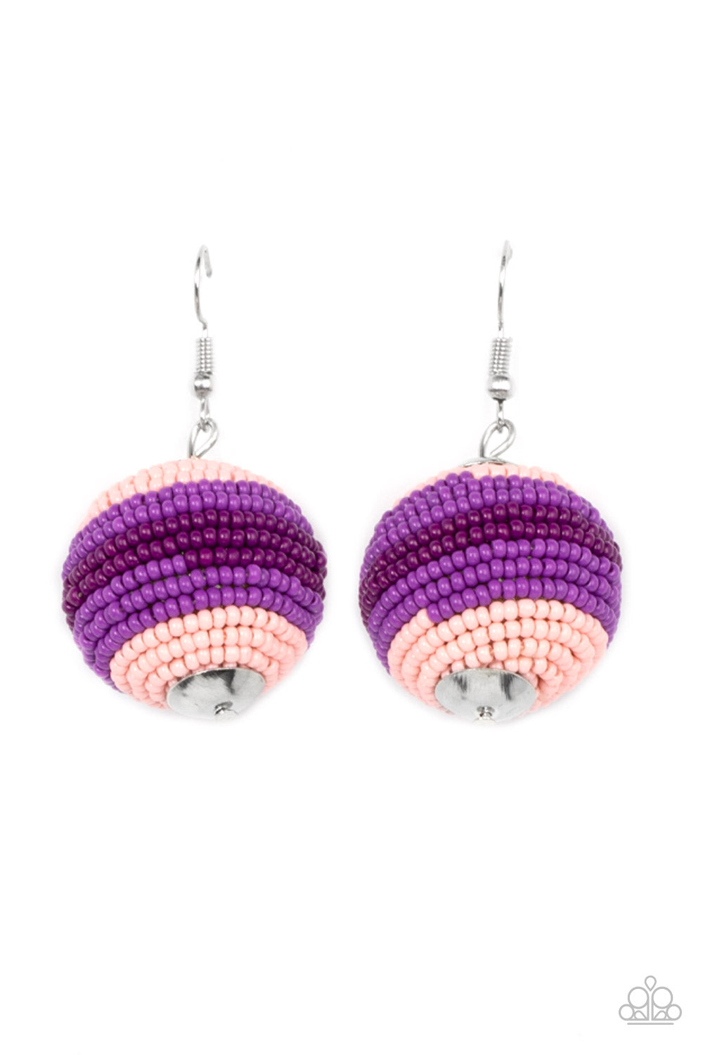 Zest Fest - Purple Seed Bead Earring