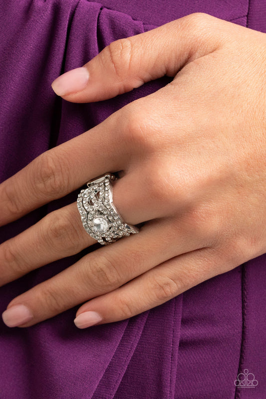 Doting on Dazzle - White Ring 0062