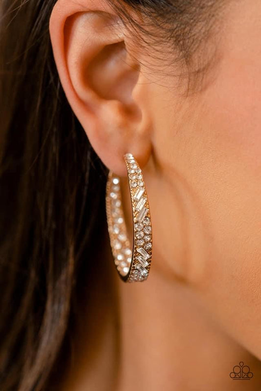 GLITZY By Association - Gold Hoop Earring