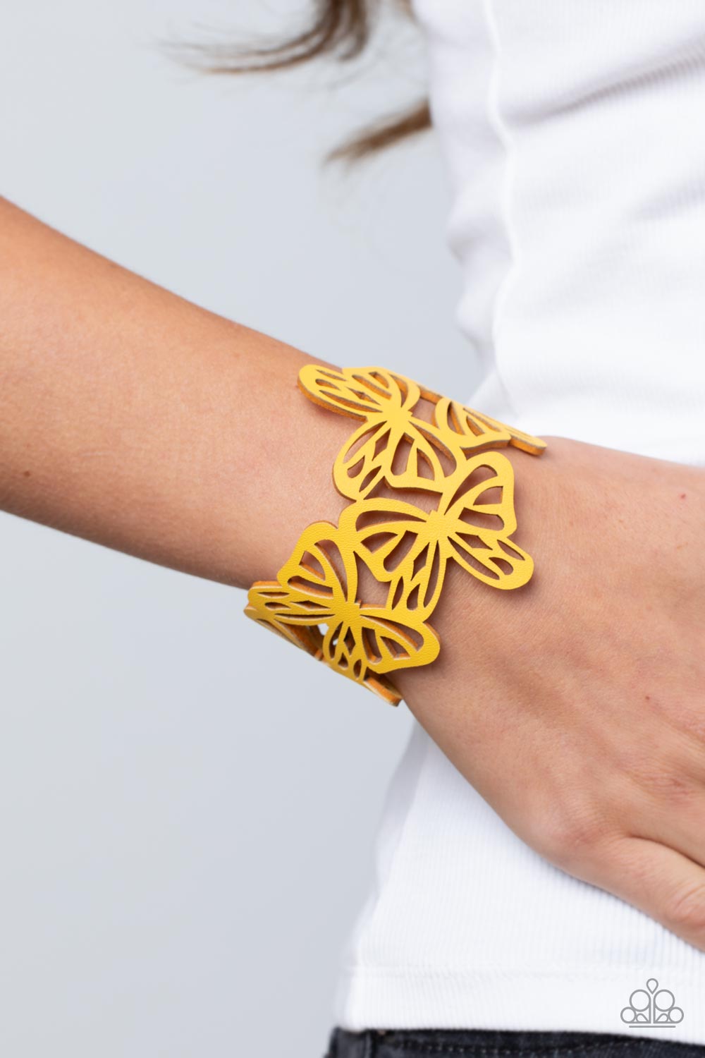 Butterfly Breeze - Yellow Urban Bracelet