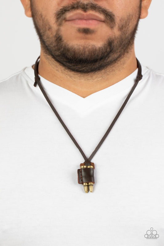 On the Lookout - Brass Urban Necklace