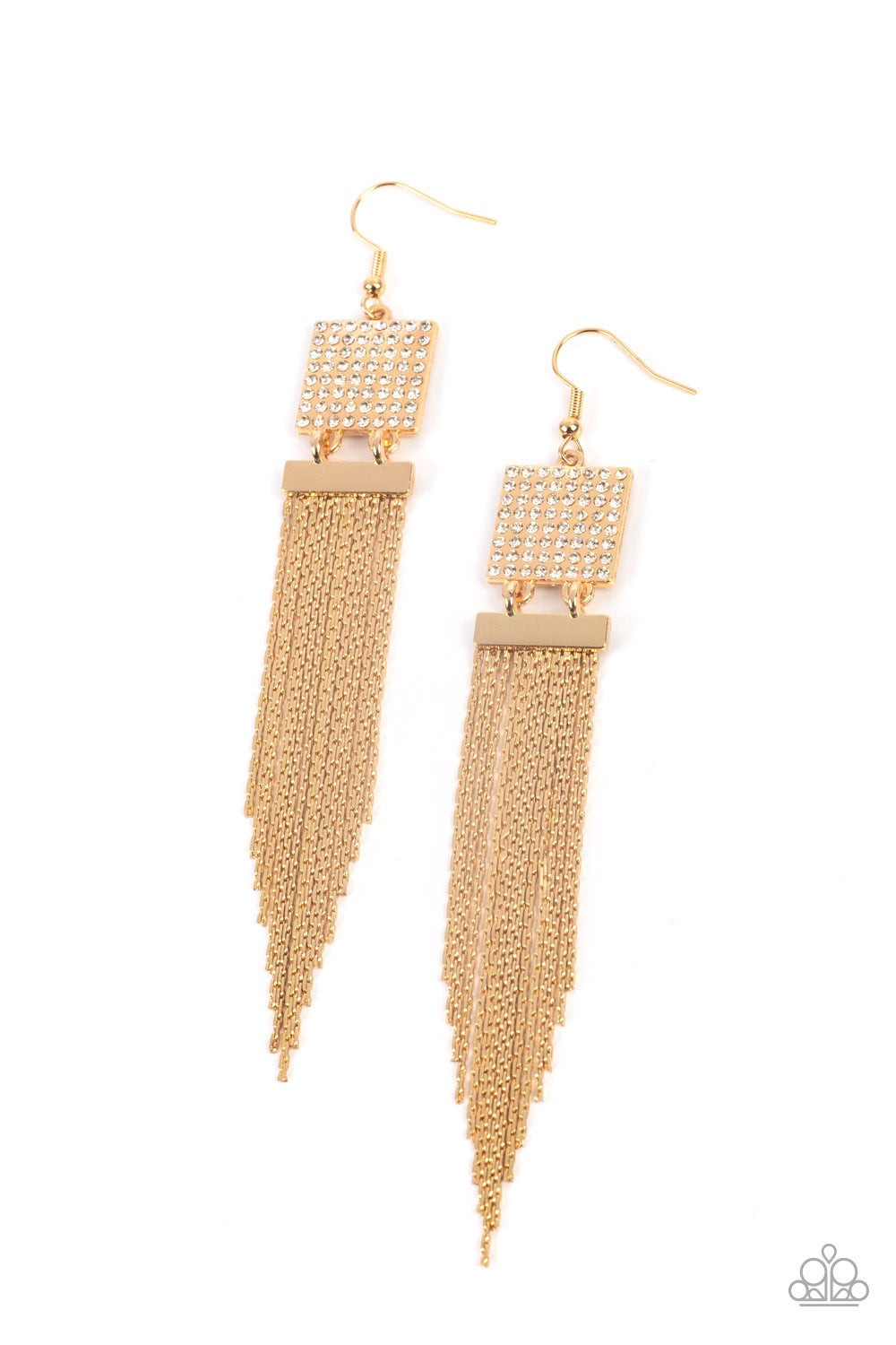 Dramatically Deco - Gold Earring (LOP)