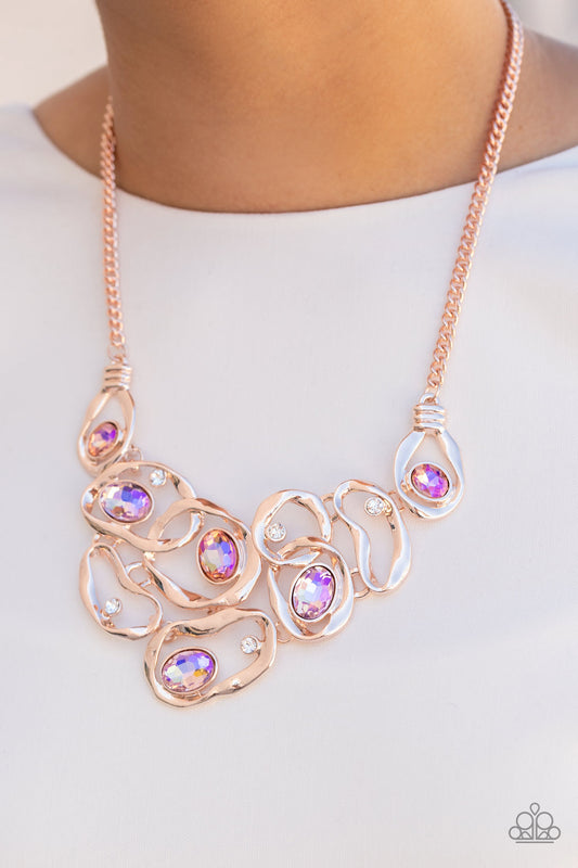 Warp Speed - Rose Gold Necklace (LOP)