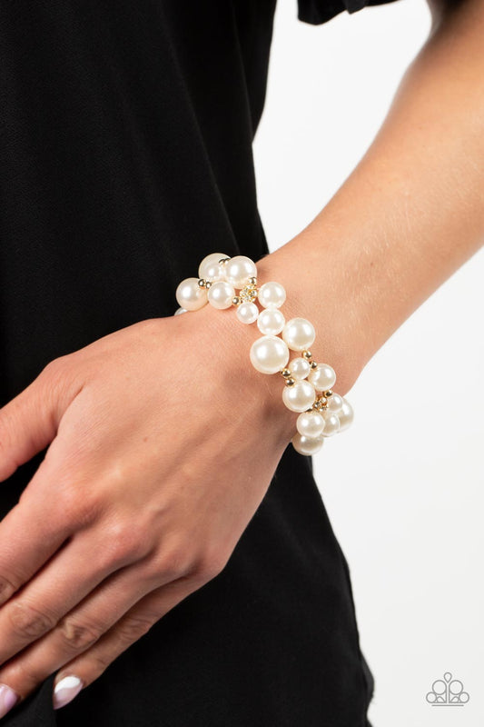 Her Serene Highness - Gold  Pearl Bracelet