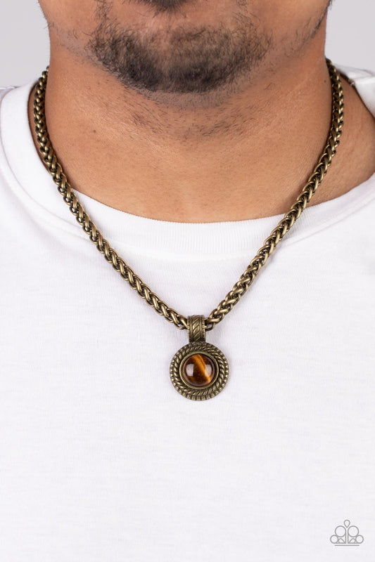 Pendant Dreams - Brass Mens Necklace