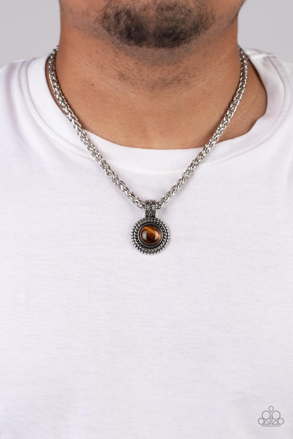 Pendant Dreams - Brown Mens Necklace