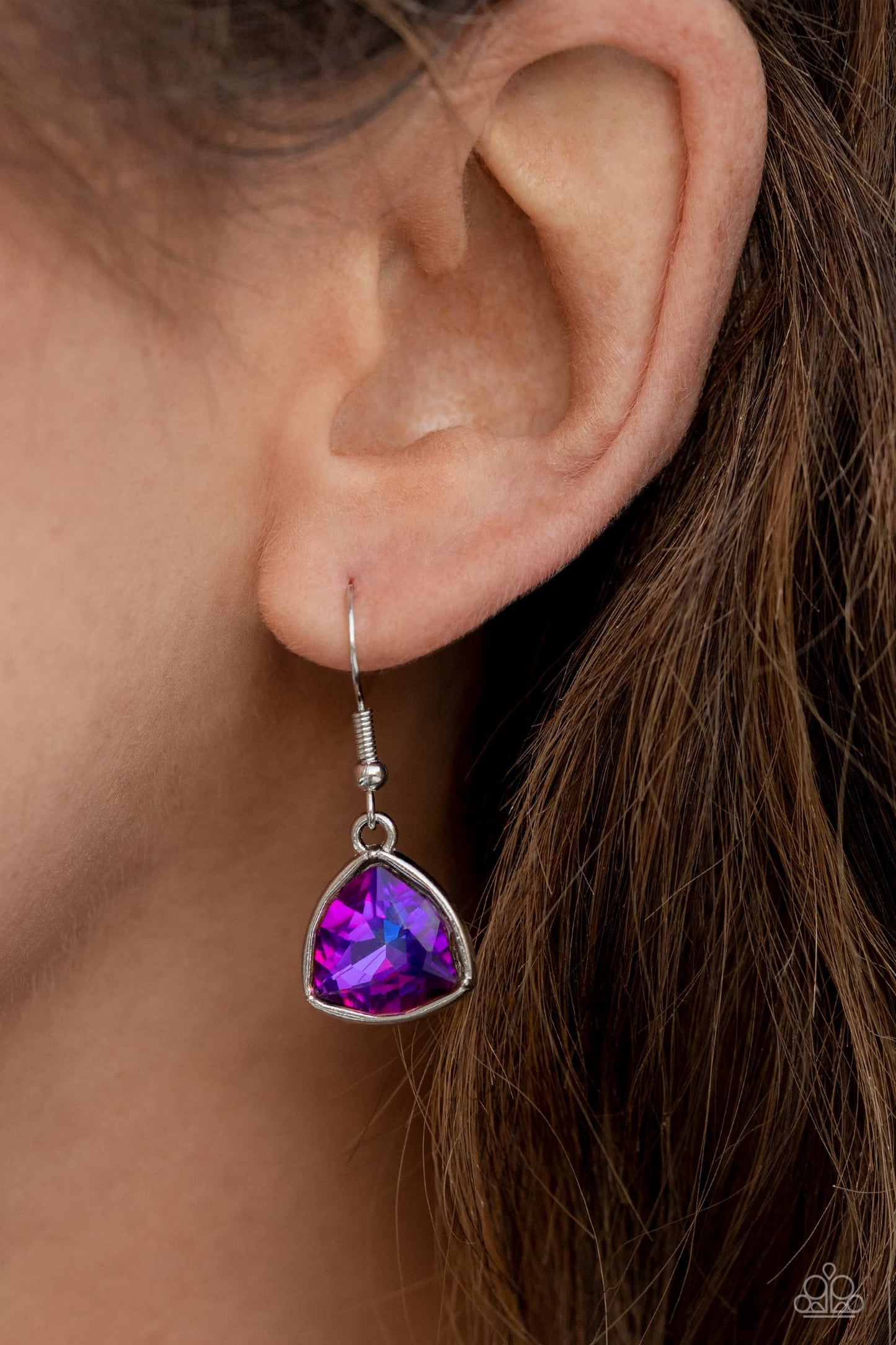 Glittering Geometrics - Purple Necklace (LOP)