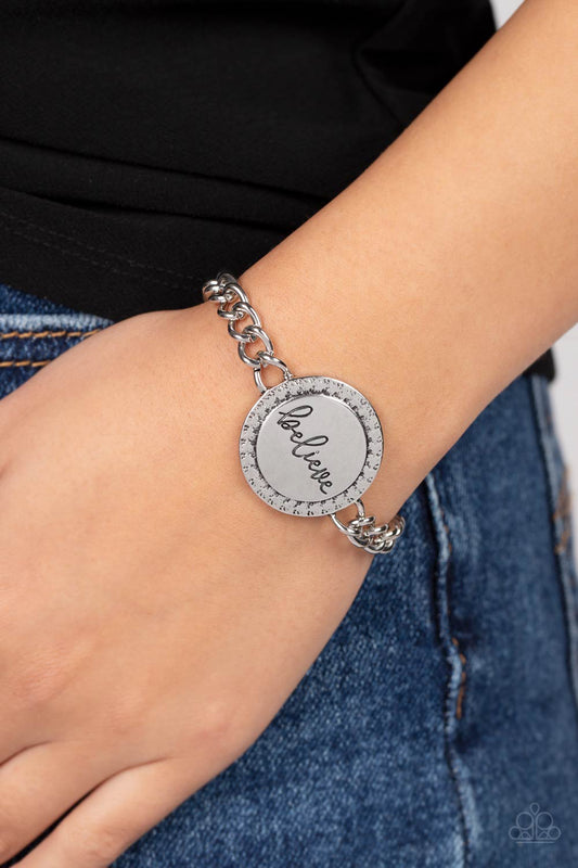 Hope and Faith - Silver Bracelet (Inspirational)