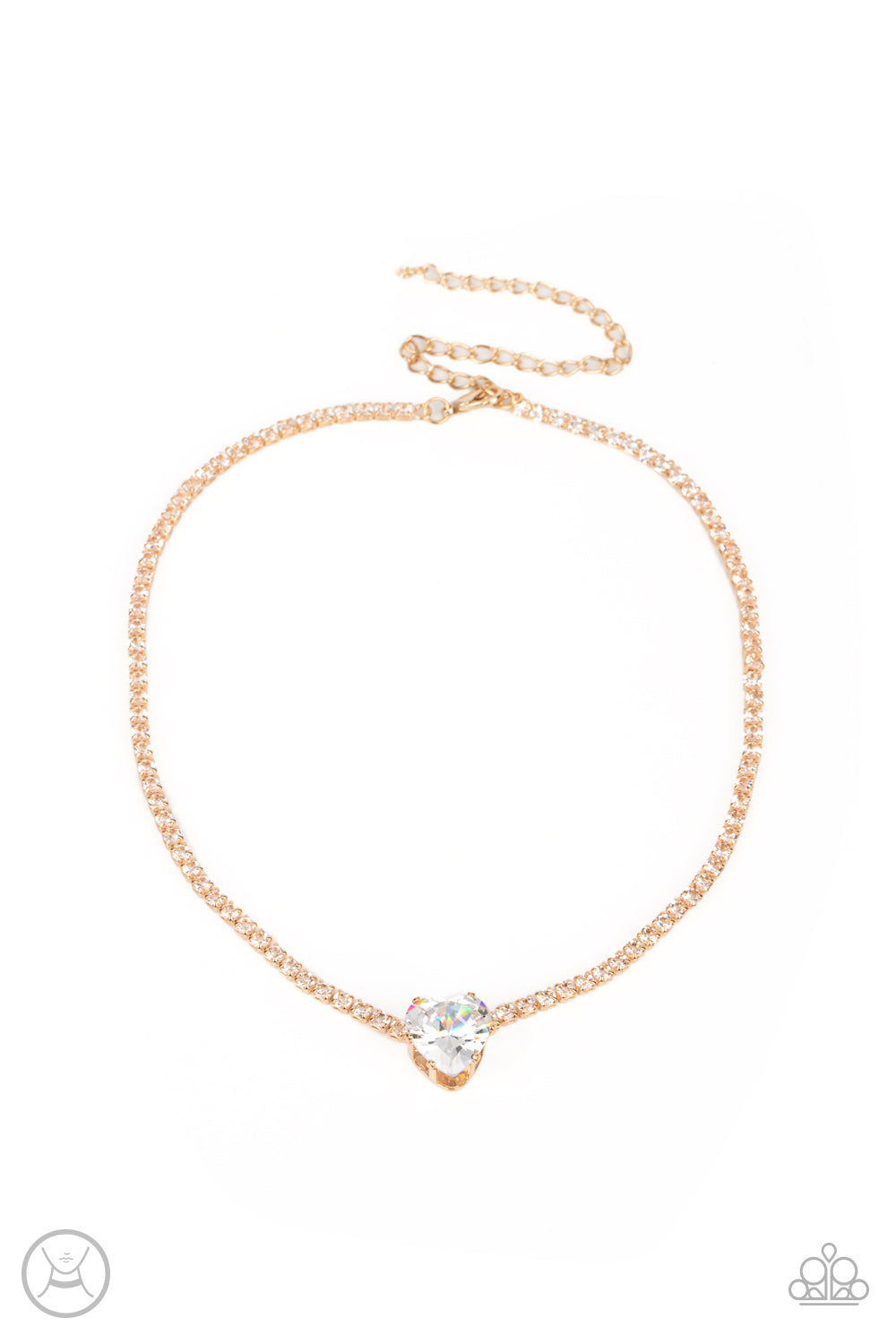 Flirty Fiancé - Gold Necklace & Bracelet Set