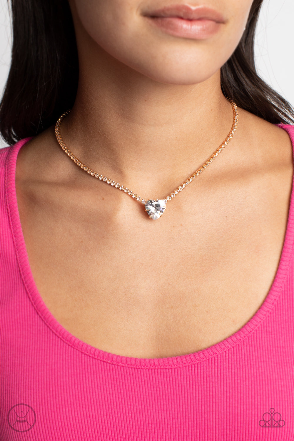 Flirty Fiancé - Gold Necklace & Bracelet Set