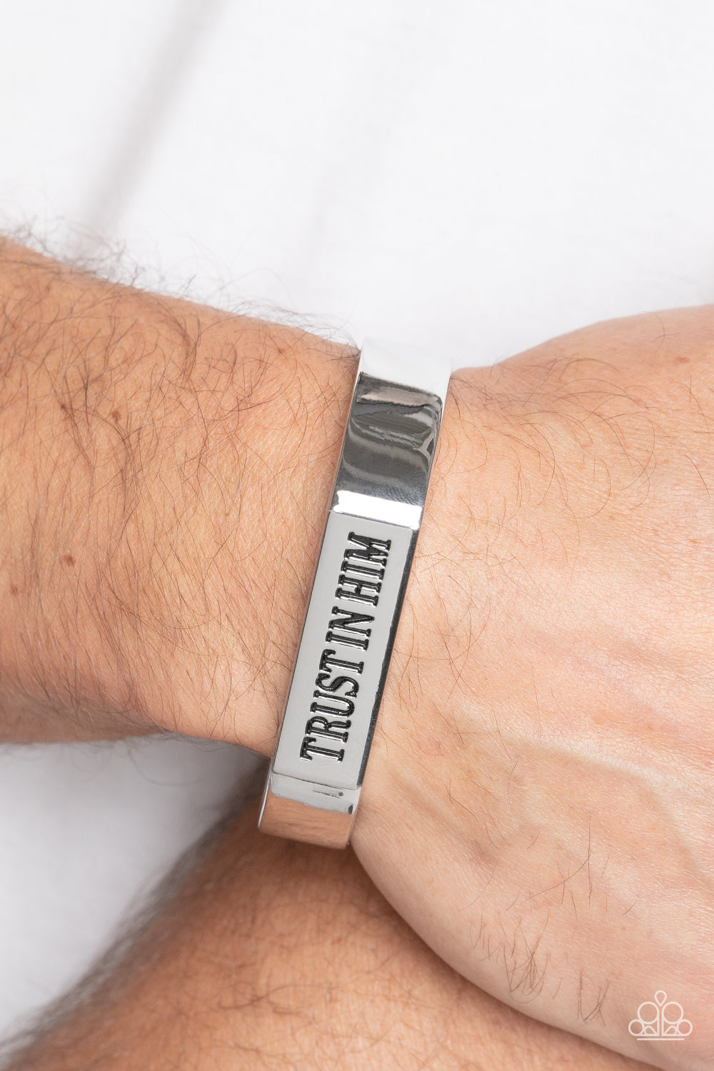 Trusting Trinket - Silver Mens Bracelet (Inspirational)