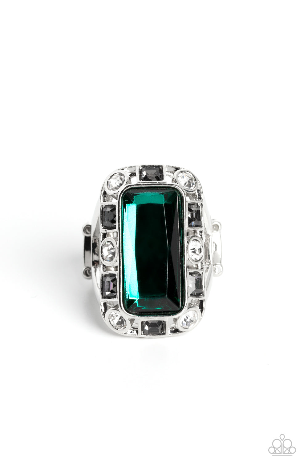Radiant Rhinestones - Green Ring 0234