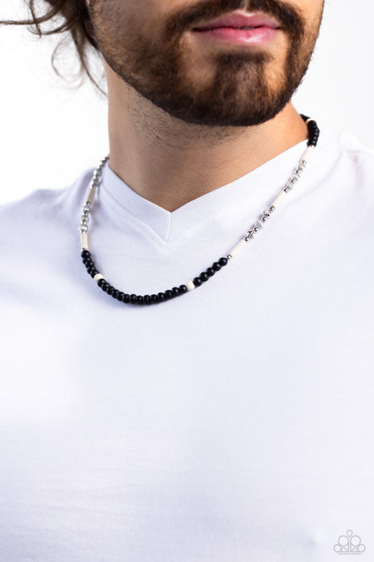 Volcanic Valiance - White Urban Necklace