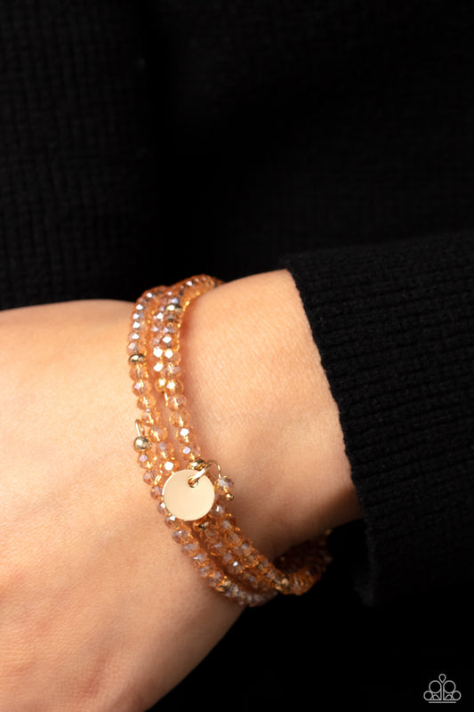 Illusive Infinity - Gold Coil Bracelet
