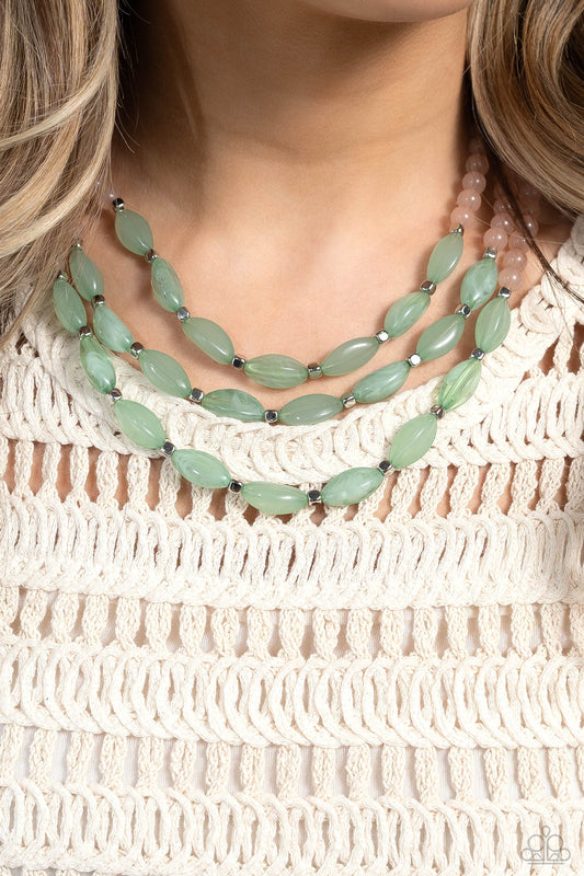 I BEAD You Now - Green Necklace Set