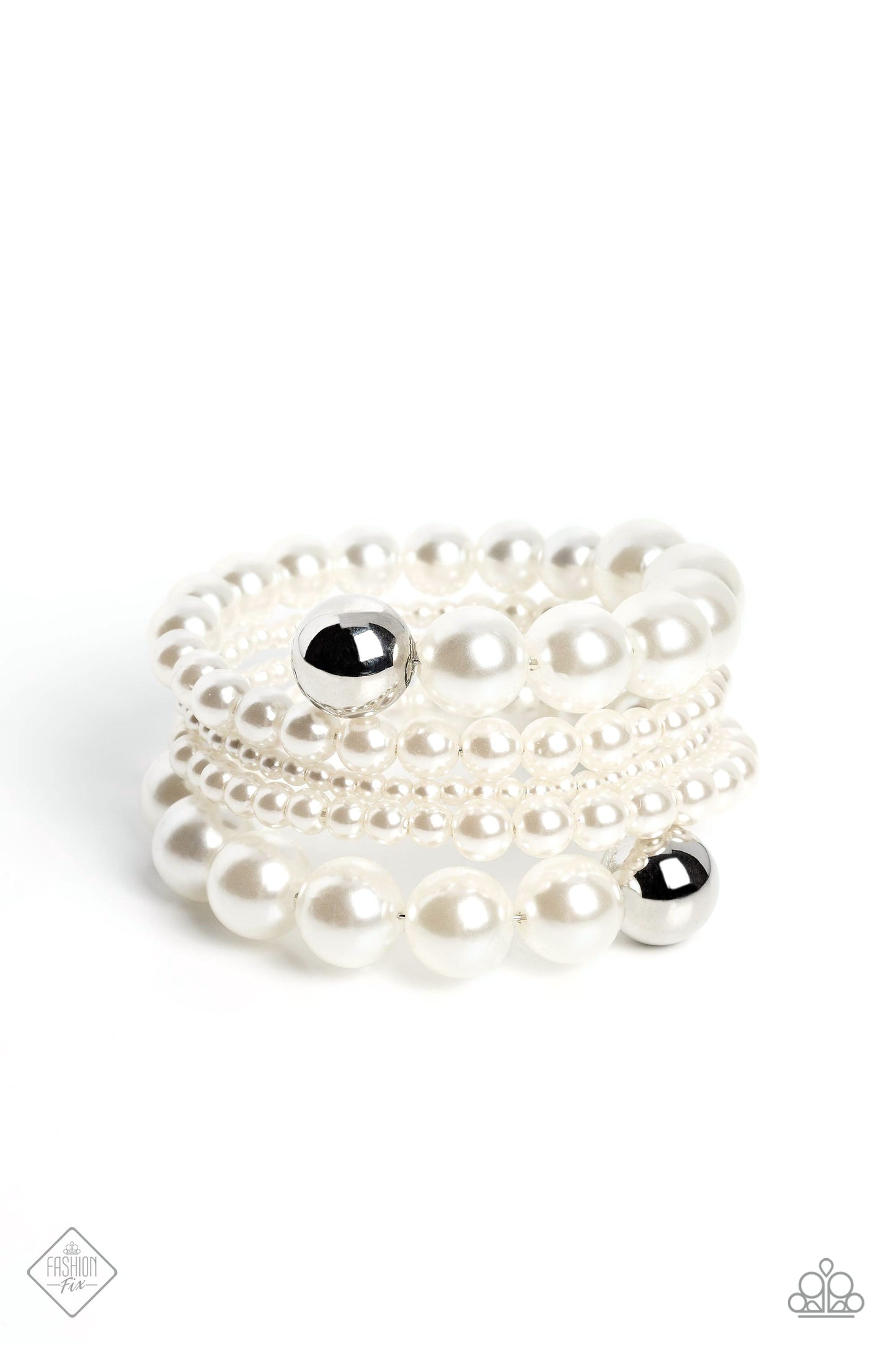 Pleasing Pirouette - White  Bracelet