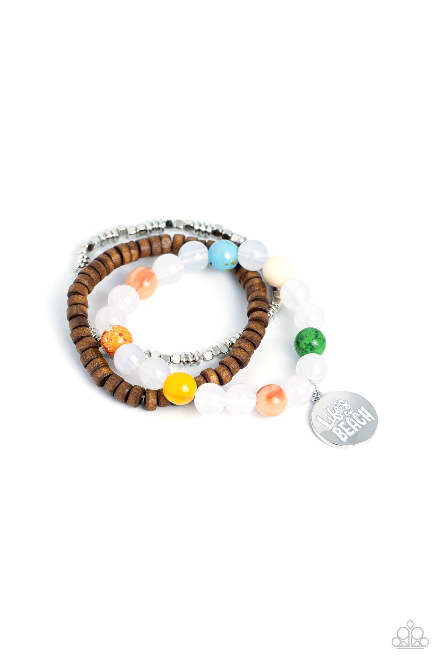 Life's a Beach - White Bracelet