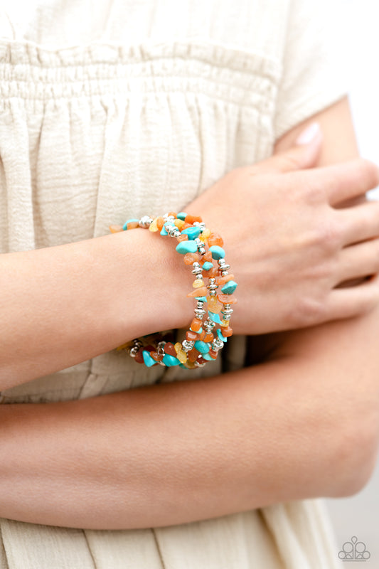 "Convention Exclusive" Stacking Stones - Orange Bracelet