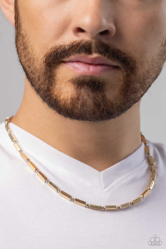 Factory Fuel - Gold Mens Necklace