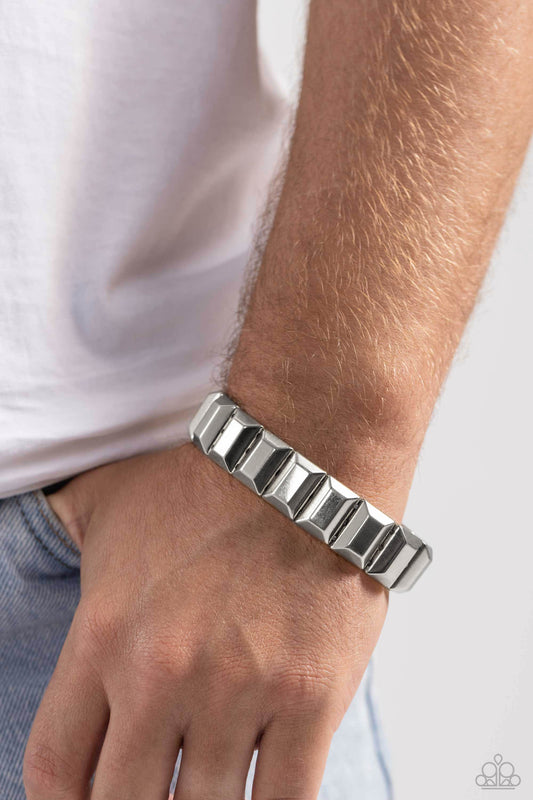 Chunky Champion - Silver Mens Bracelet