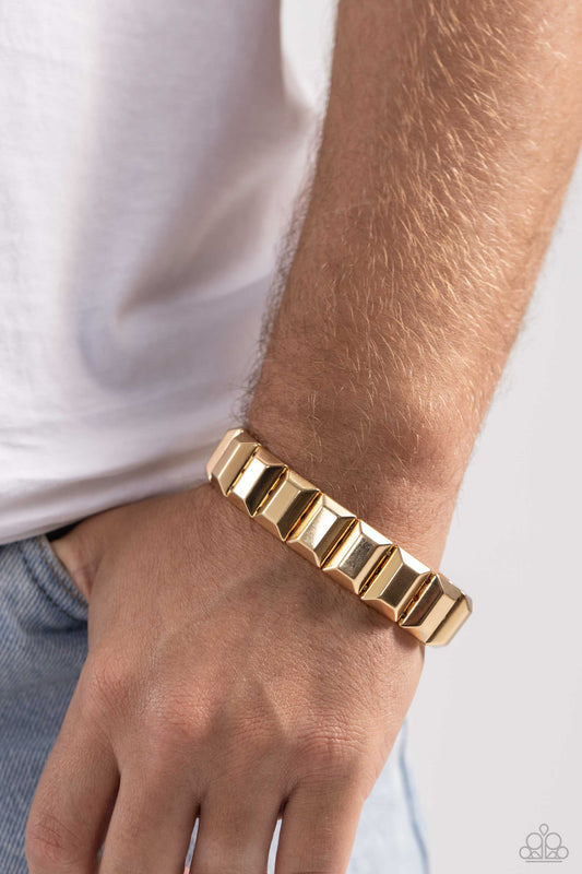 Chunky Champion - Gold Mens Bracelet