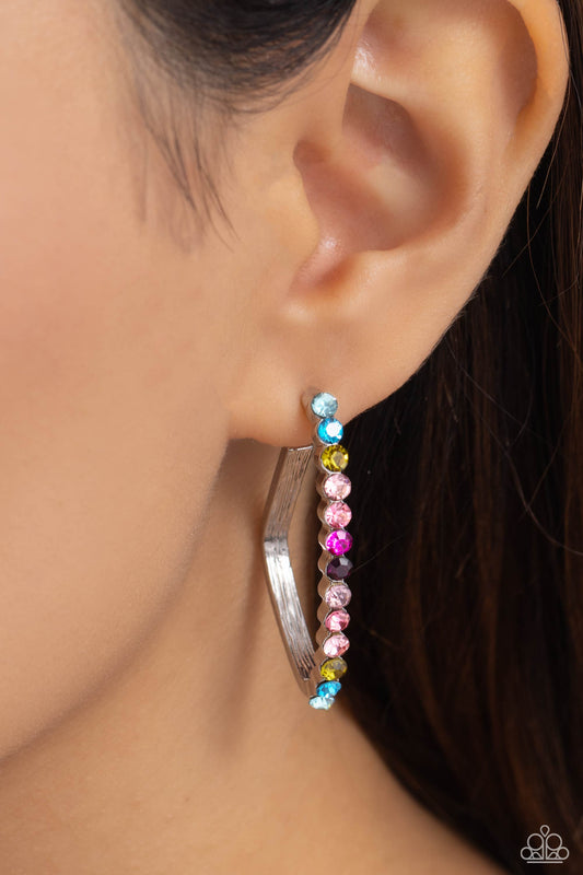 Triangular Tapestry - Multi Earring