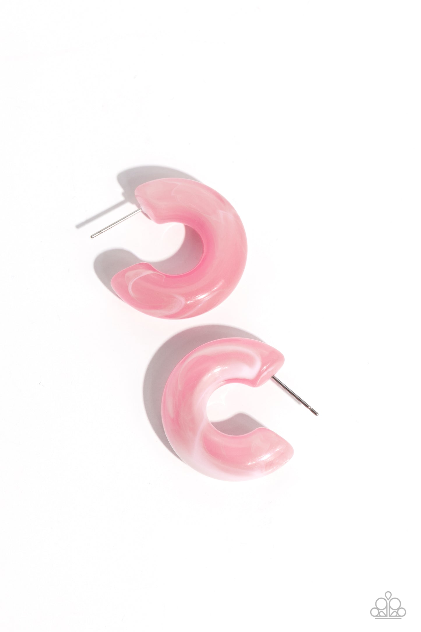 Acrylic Acclaim - Pink Hoop Earring