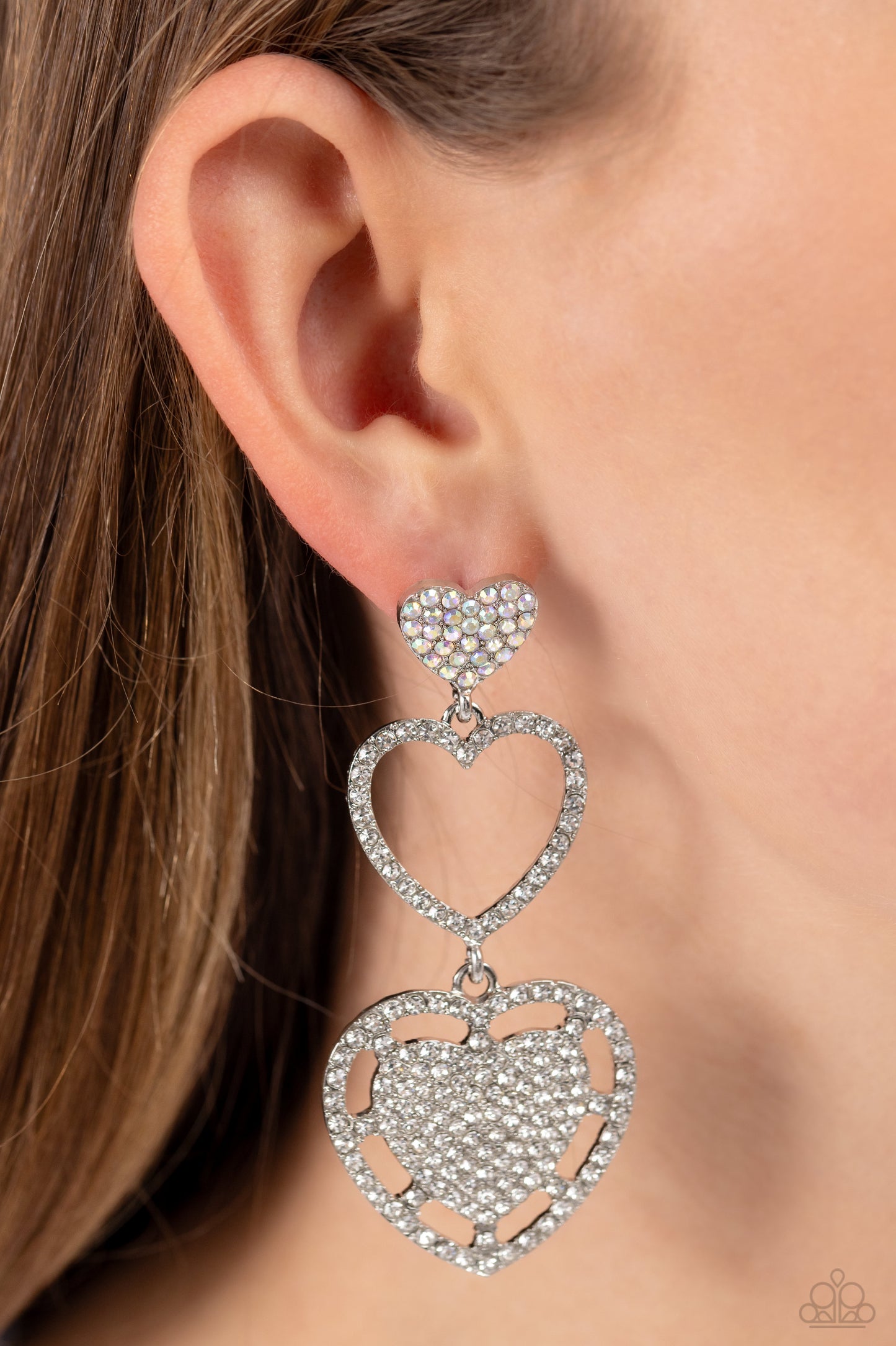 Couples Celebration - White Earring (Valentines)