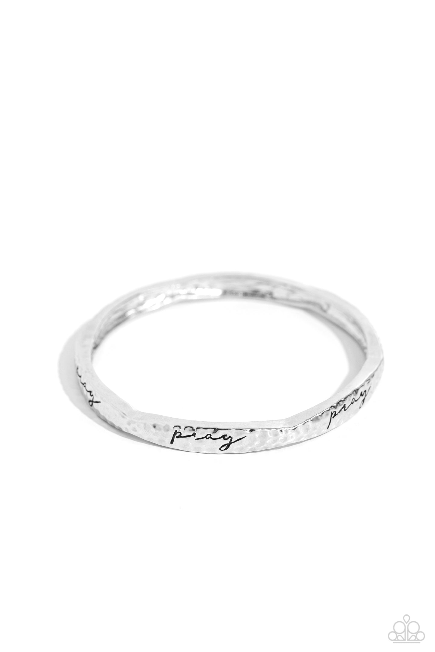 Pray, He is There - Silver Bracelet (Inspirational)