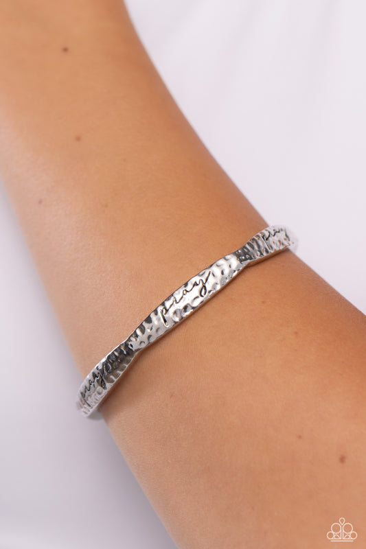 Pray, He is There - Silver Bracelet (Inspirational)