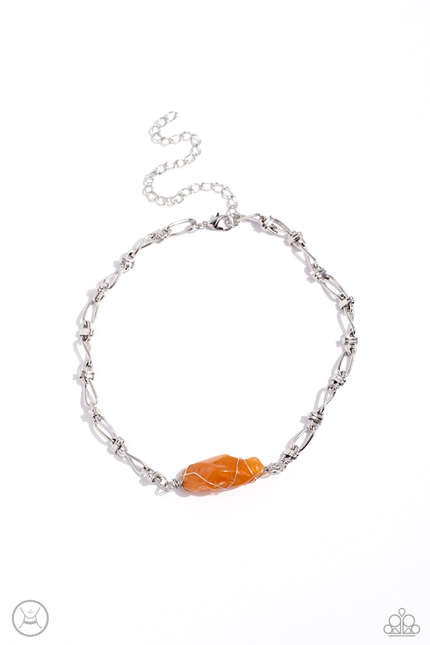 Cavern Class - Orange Necklace & Bracelet Set