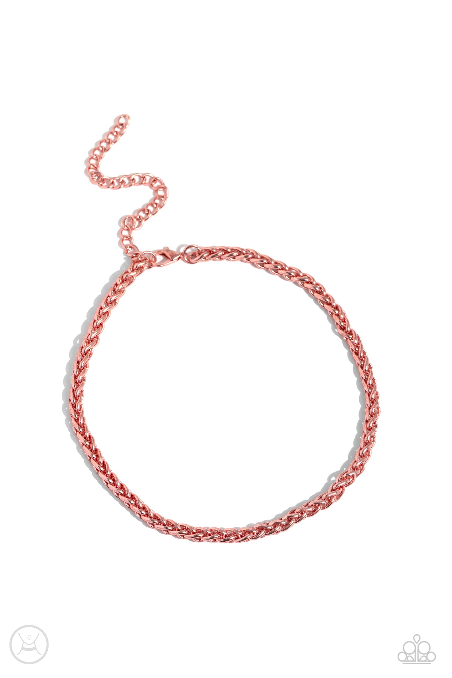 Braided Battalion - Pink Choker Necklace