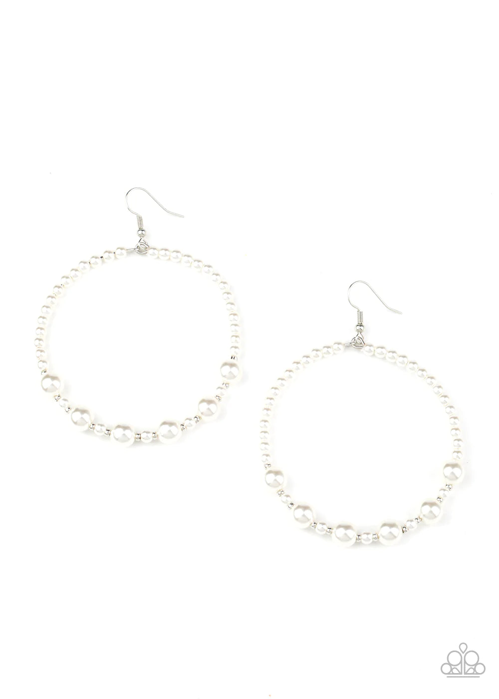 Boss Posh - White Earring
