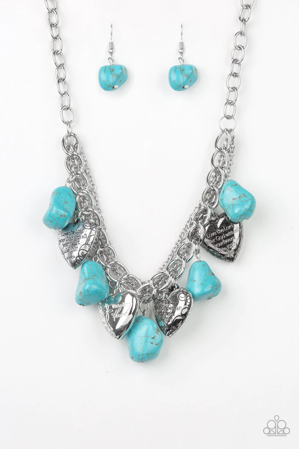 Change Of Heart - Blue Necklace