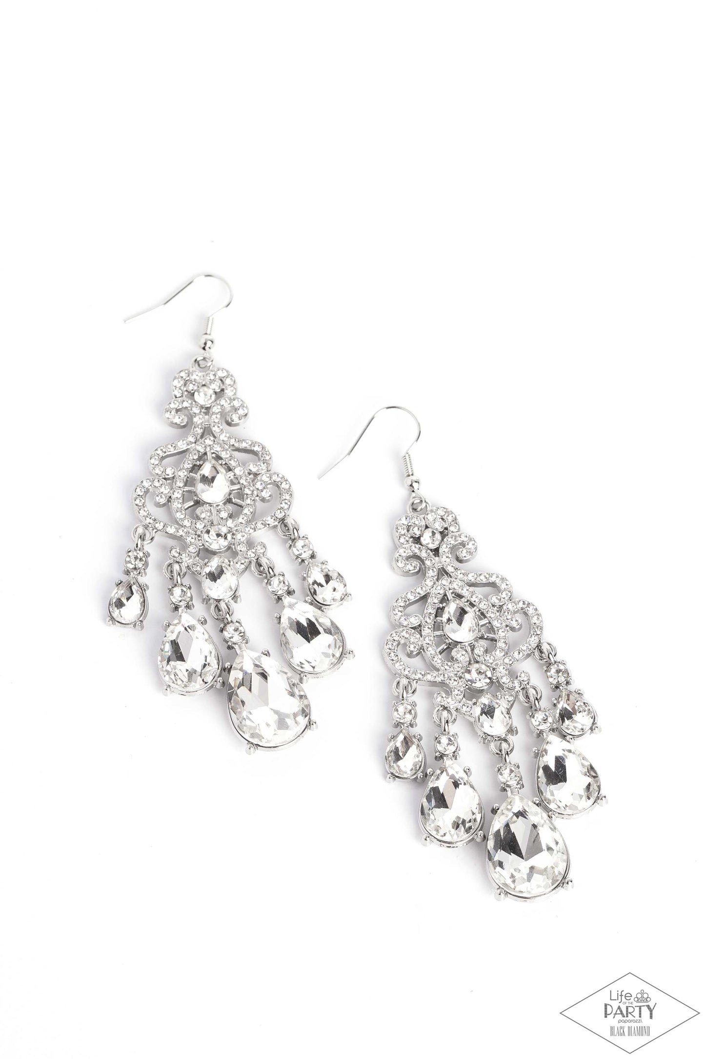 Queen Of All Things Sparkly - White Earring (LOP)